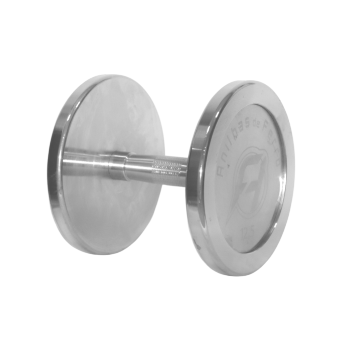 Dumbbell Monobloco Redondo Cromado